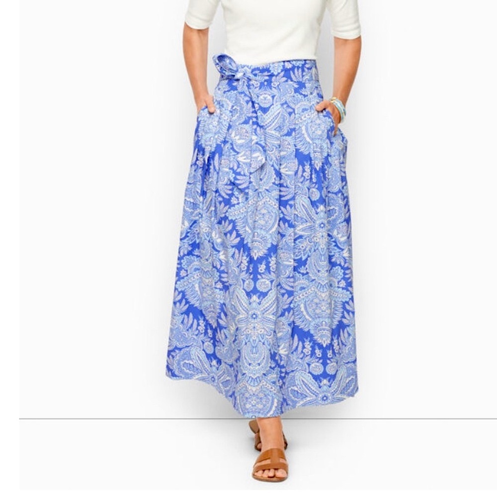 Talbots NWT Intricate Medallion Maxi Skirt